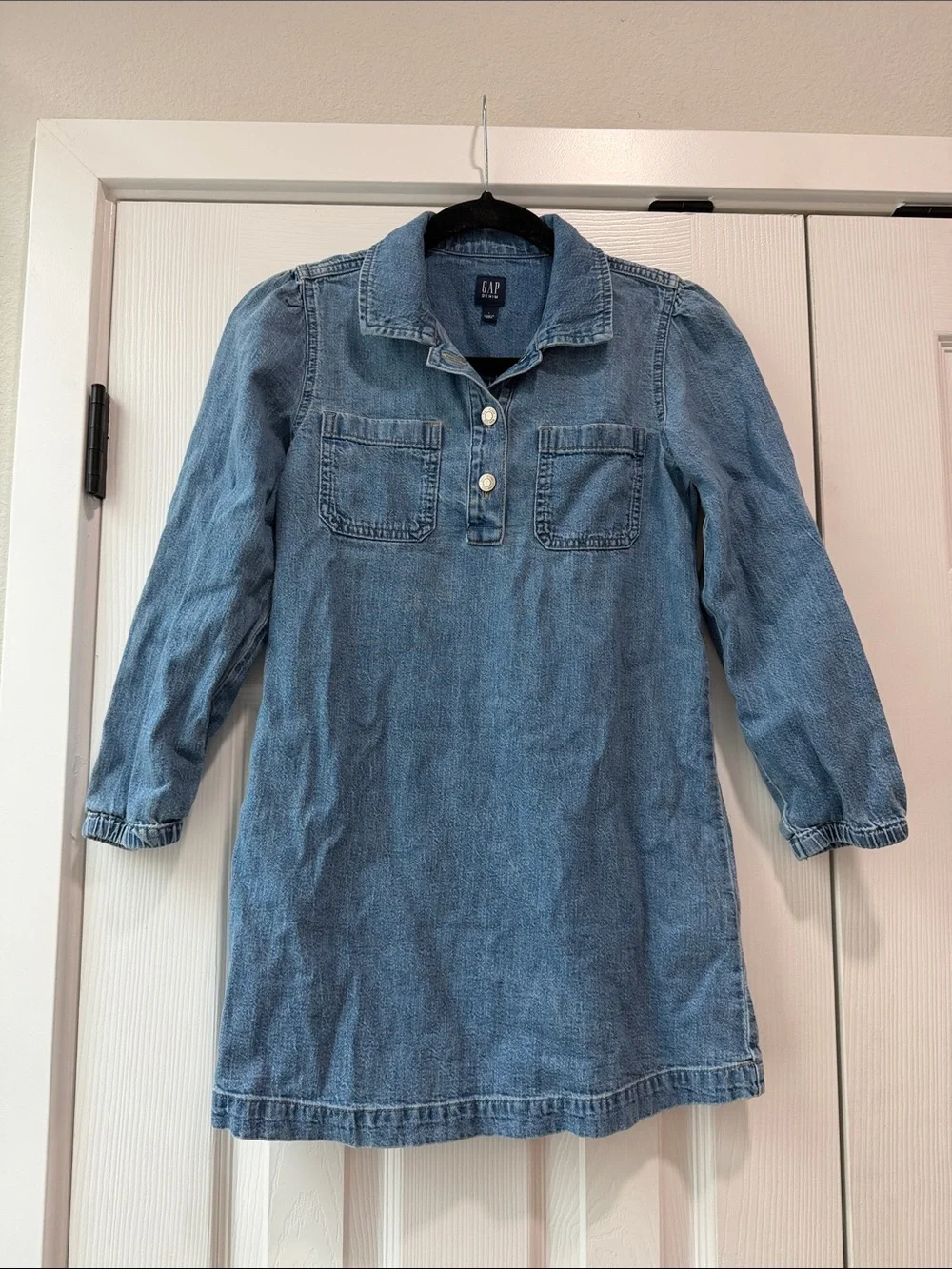 GAP‎ Light Blue Denim Girls Dress Large